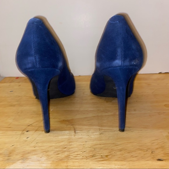 Kenneth Cole Blue Suede Shoes - Picture 5 of 6